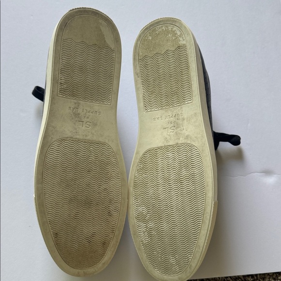 Supply Lab Men’s Damian Black Leather Sneakers - Picture 7 of 7